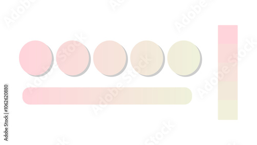 Abstract gradient background with Rose Quartz and Cream color palette. Abstract illustration with gradient blur design. Blurred colored abstract background. Colorful gradient. Vector illustration