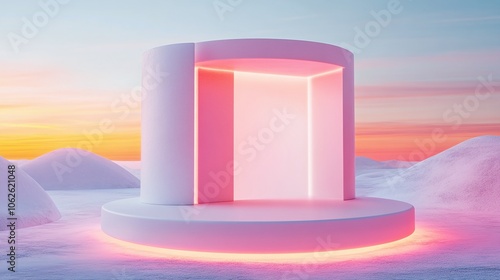 Creative e-commerce display stand