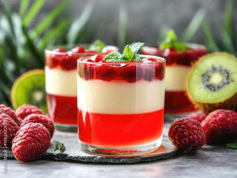 Coconut Jelly A Vibrant Display Showcasing Smooth and Creamy Dessert Coconut Jelly A Vibrant Display Showcasing Smooth and Creamy Dessert