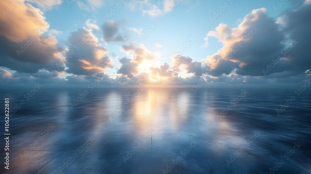 Peaceful Ocean Sunset with Cloudy Sky - Relaxing Nature Video Peaceful Ocean Sunset with Cloudy Sky - Relaxing Nature Video