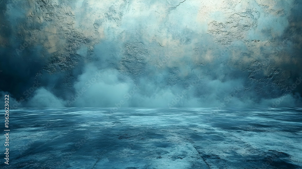 Blue and Grey Abstract Background with Smoke Effect Blue and Grey Abstract Background with Smoke Effect