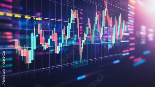charts and graphs with statistics to innovative analyze business potential and forecast future development of companies growth.
