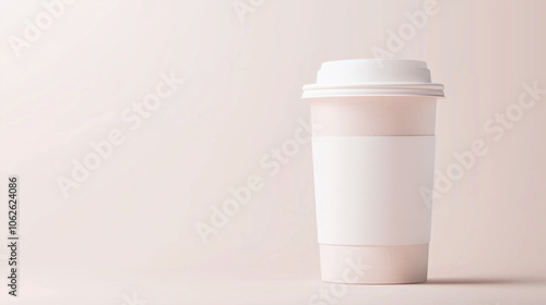 Pink Coffee Cup Mockup