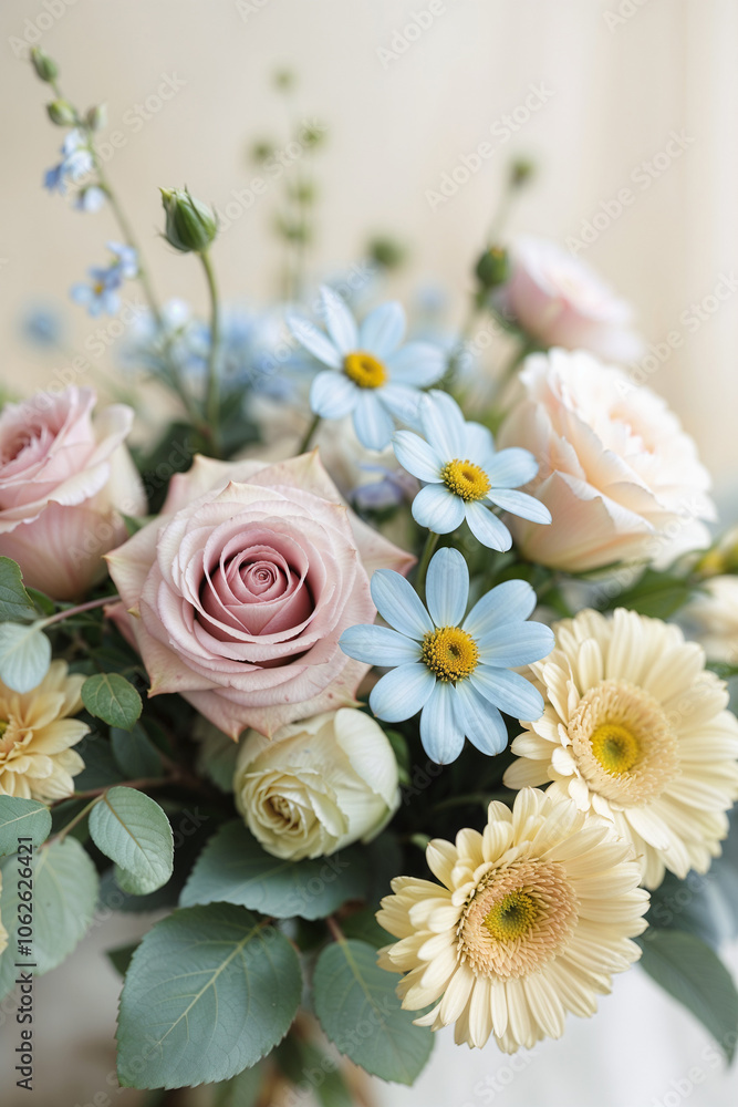 The Beauty of Soft Flowers with Pastel Colors, created with generative AI technology The Beauty of Soft Flowers with Pastel Colors, created with generative AI technology