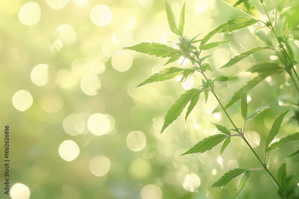 Close-Up of Cannabis Bud in Sunlight Close-Up of Cannabis Bud in Sunlight