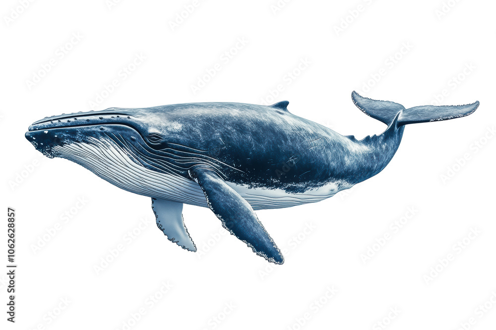 Obraz premium PNG Image of Blue whale