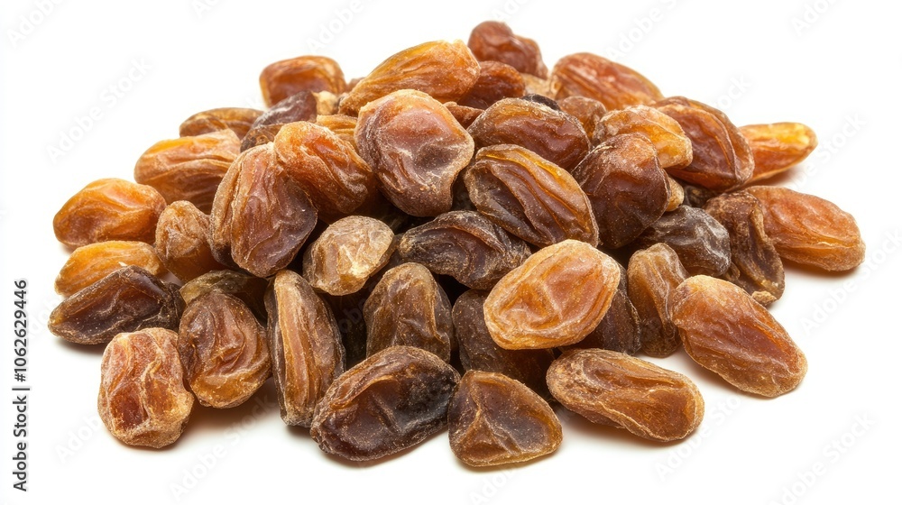 Top view of dried Chinese dates, isolated on white, nutritious and rich color Top view of dried Chinese dates, isolated on white, nutritious and rich color