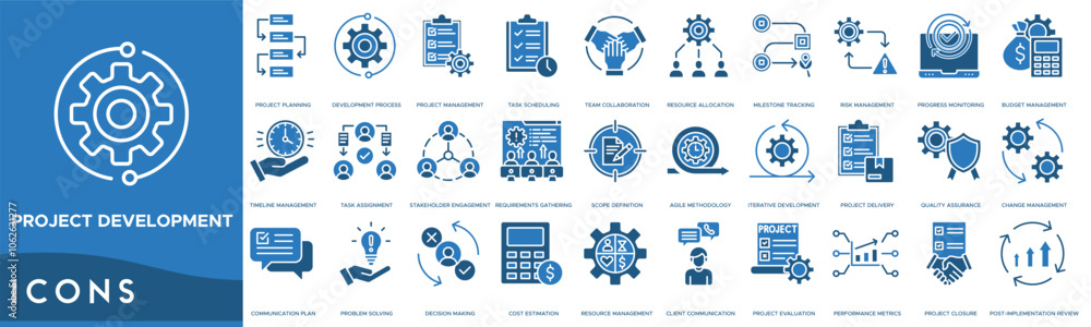 Project Development icon. Project Planning, Development Process ...