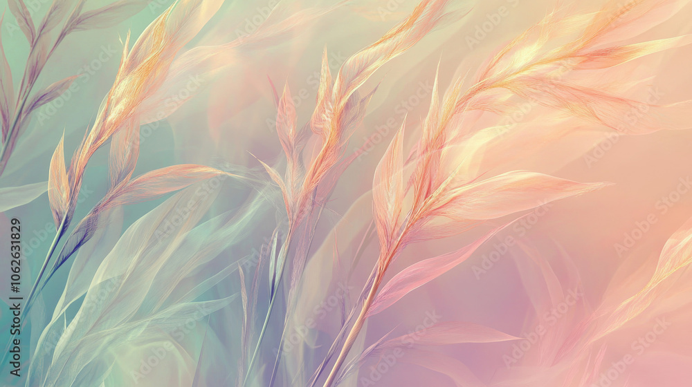 Pastel Ethereal Plants: Dreamy Fractal Art Pastel Ethereal Plants: Dreamy Fractal Art