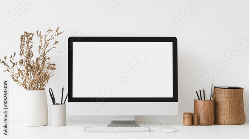 Minimalist Workspace Mockup...