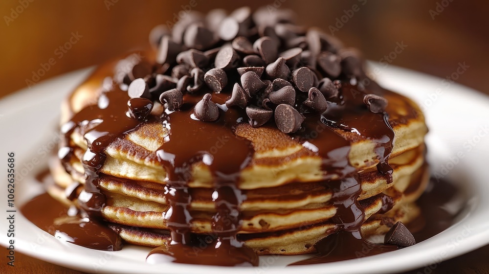 Gourmet chocolate chip pancakes Gourmet chocolate chip pancakes