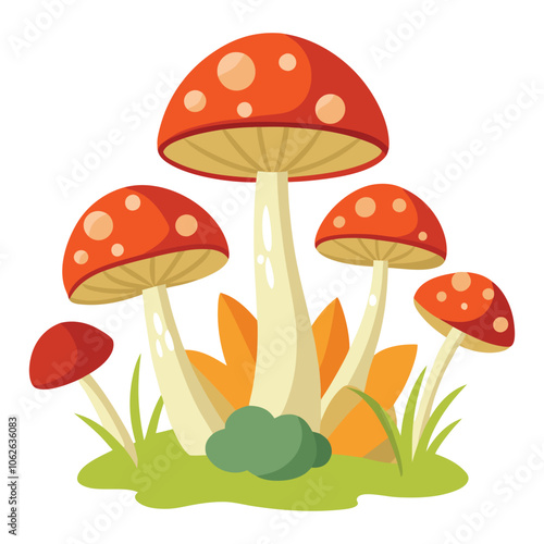 vector mushrooms