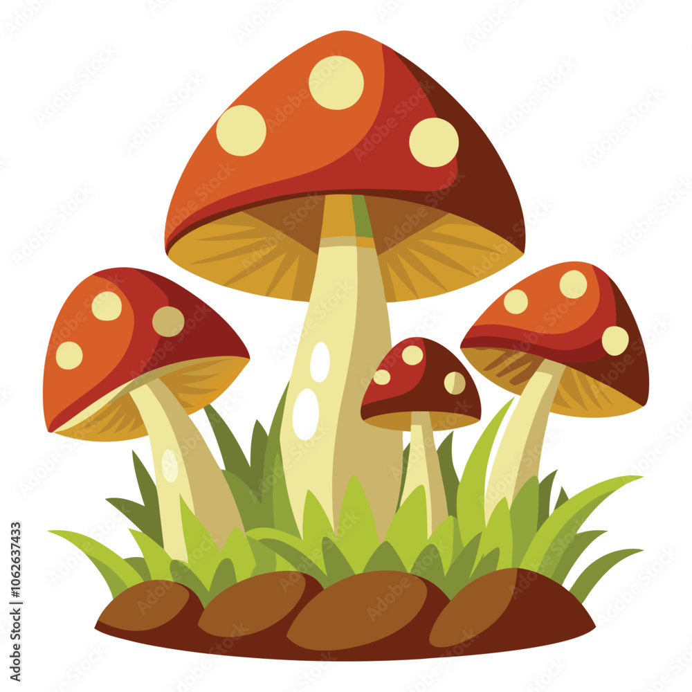 vector mushrooms vector mushrooms