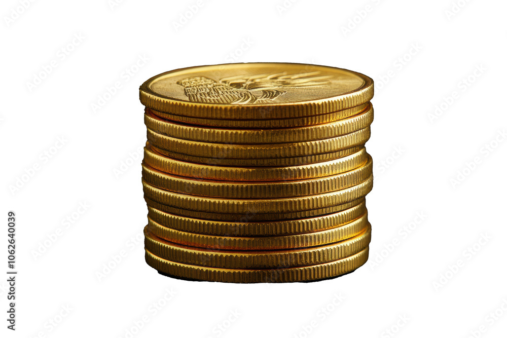 PNG Image of Gold coin stack PNG Image of Gold coin stack