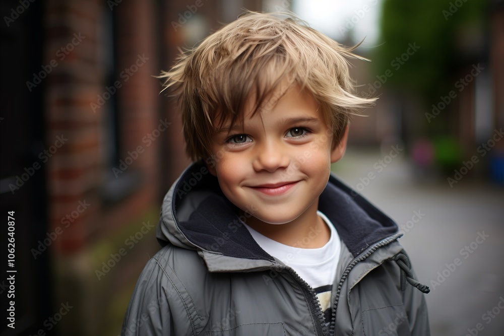 Portrait of a cute little boy with blond hair and blue eyes Portrait of a cute little boy with blond hair and blue eyes
