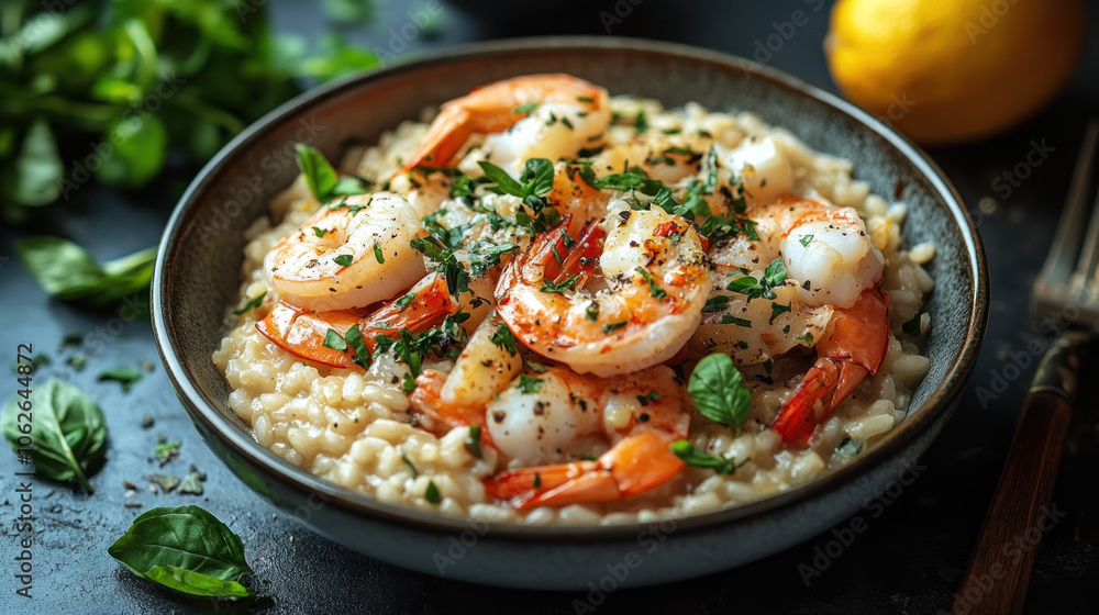Seafood Risotto with Fresh Herbs and Shrimp Seafood Risotto with Fresh Herbs and Shrimp