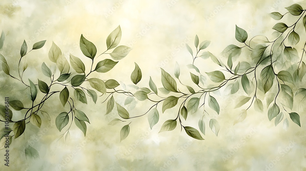 A nature-inspired seamless carpet pattern with intertwining vines and soft leaves in varied green tones, gently flowing for an organic and tranquil ambiance, high-definition texture and softly lit. A nature-inspired seamless carpet pattern with intertwining vines and soft leaves in varied green tones, gently flowing for an organic and tranquil ambiance, high-definition texture and softly lit.