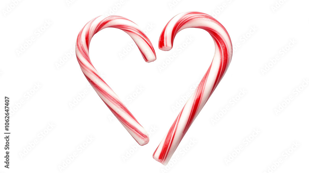 Candy cane heart, a sweet and festive holiday treat for christmas valentine's day Candy cane heart, a sweet and festive holiday treat for christmas valentine's day