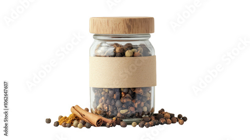 Assortment of nuts in a glass jar, healthy and delicious snacking option showcasing variety texture