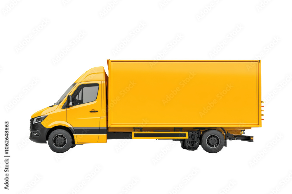 PNG Image of Side view Delivery Truck PNG Image of Side view Delivery Truck