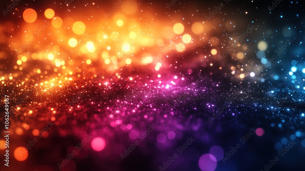 A vibrant abstract background with colorful bokeh effects. A vibrant abstract background with colorful bokeh effects.