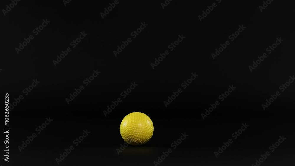 Yellow Ball Bouncing in Darkness Yellow Ball Bouncing in Darkness