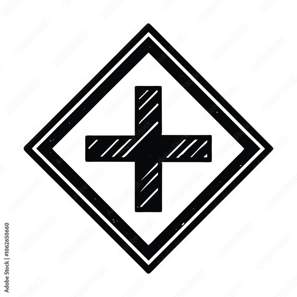 Fototapeta premium vector cross mark sign on white background