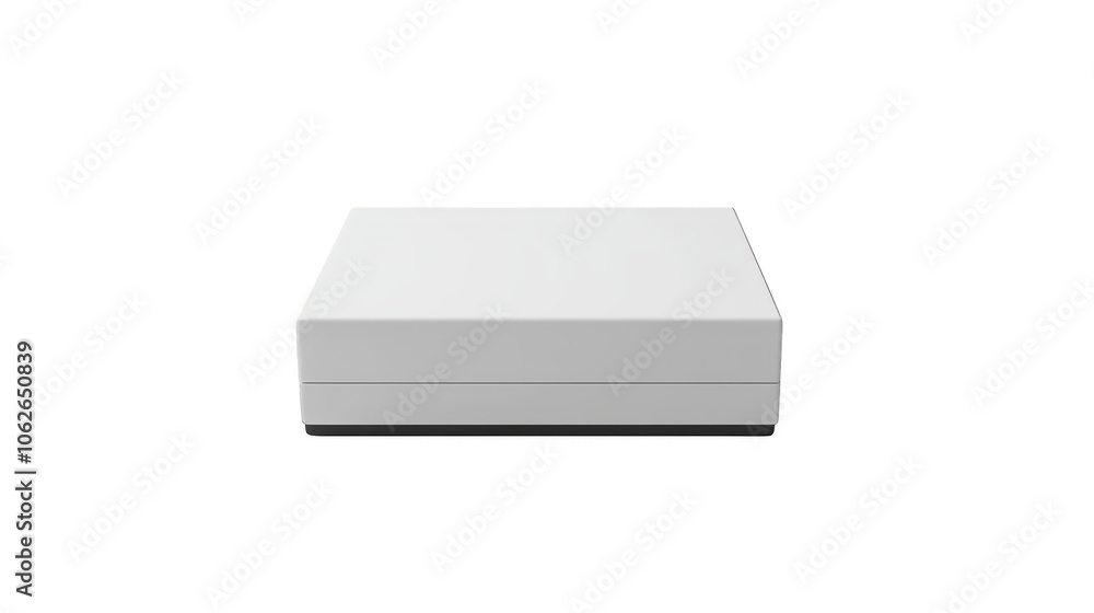White box isolated on white background White box isolated on white background