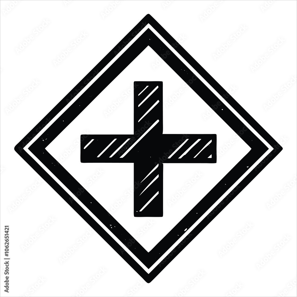 Fototapeta premium vector cross mark sign on white background