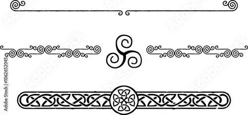 Celtic Knot Borders Set
