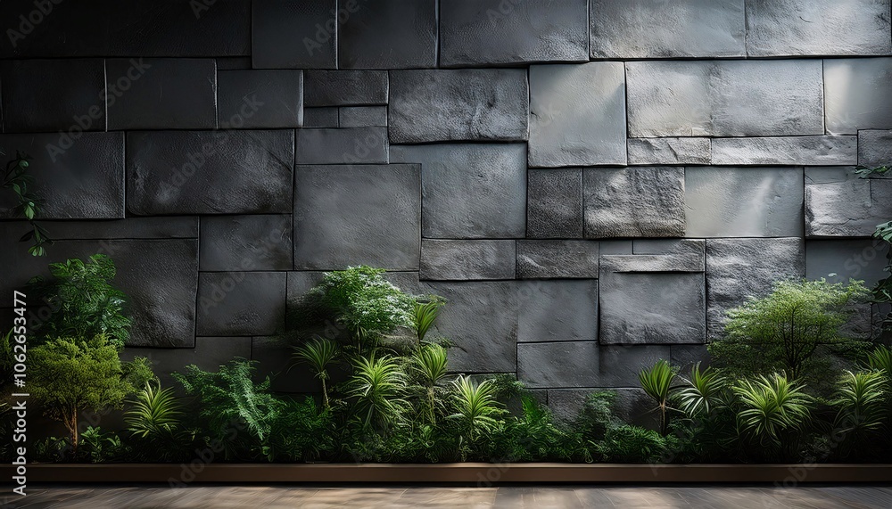 Fototapeta premium Background Illustration Stone Wall Style A-11.4.13