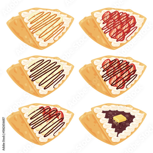 甘いクレープセット
