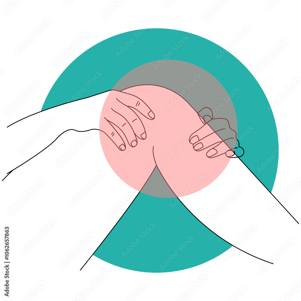 Hand and Leg Injury Illustration with Simple Cartoon Design. Vector Illustration. Hand and Leg Injury Illustration with Simple Cartoon Design. Vector Illustration.