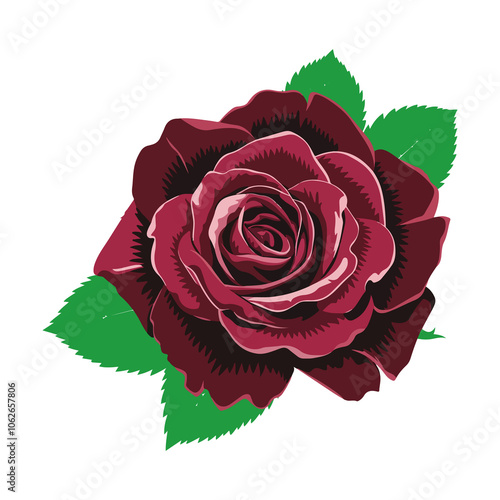 a vector illustration of a bouquet of roses