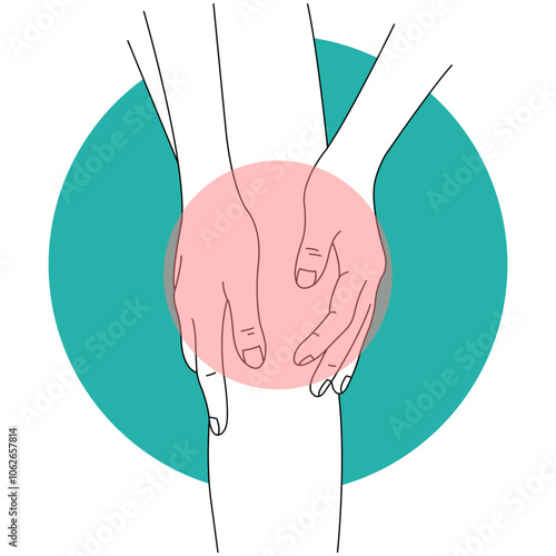 Hand and Leg Injury Illustration with Simple Cartoon Design. Vector Illustration.