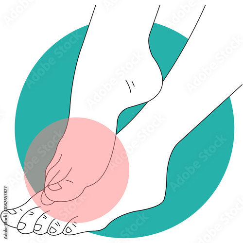 Hand and Leg Injury Illustration with Simple Cartoon Design. Vector Illustration.