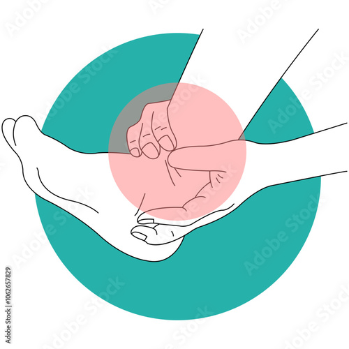 Hand and Leg Injury Illustration with Simple Cartoon Design. Vector Illustration.