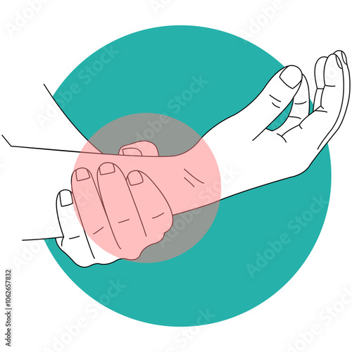 Hand and Leg Injury Illustration with Simple Cartoon Design. Vector Illustration.