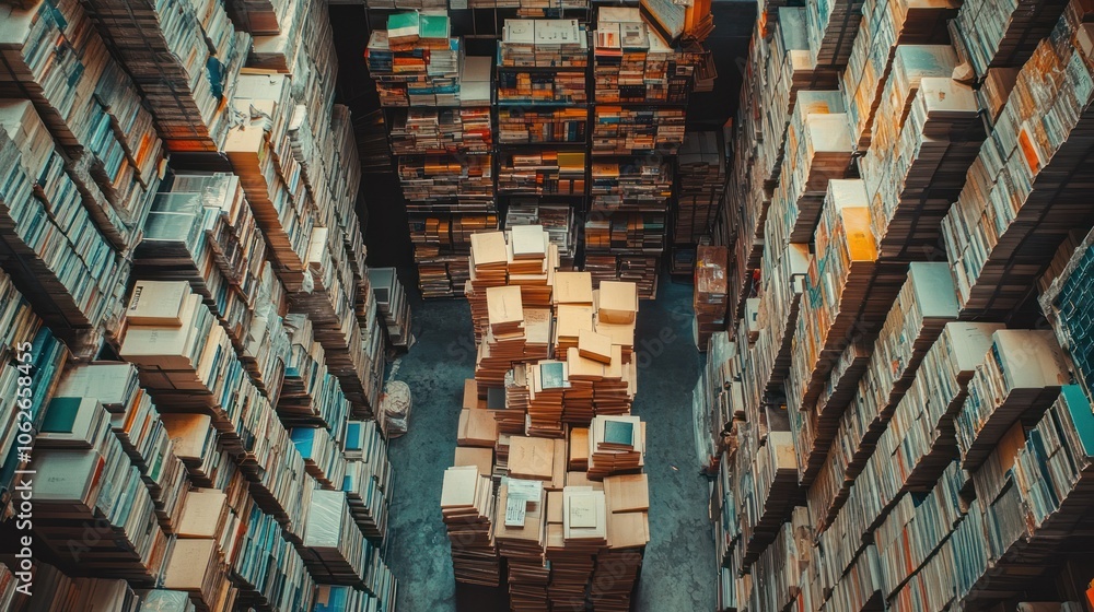 Fototapeta premium A Tower of Books