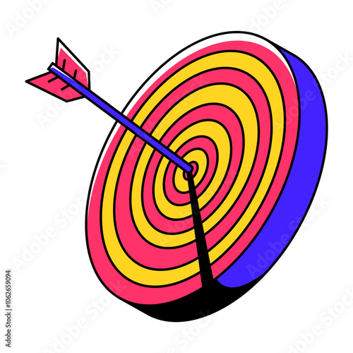 Bullseye Target Illustration