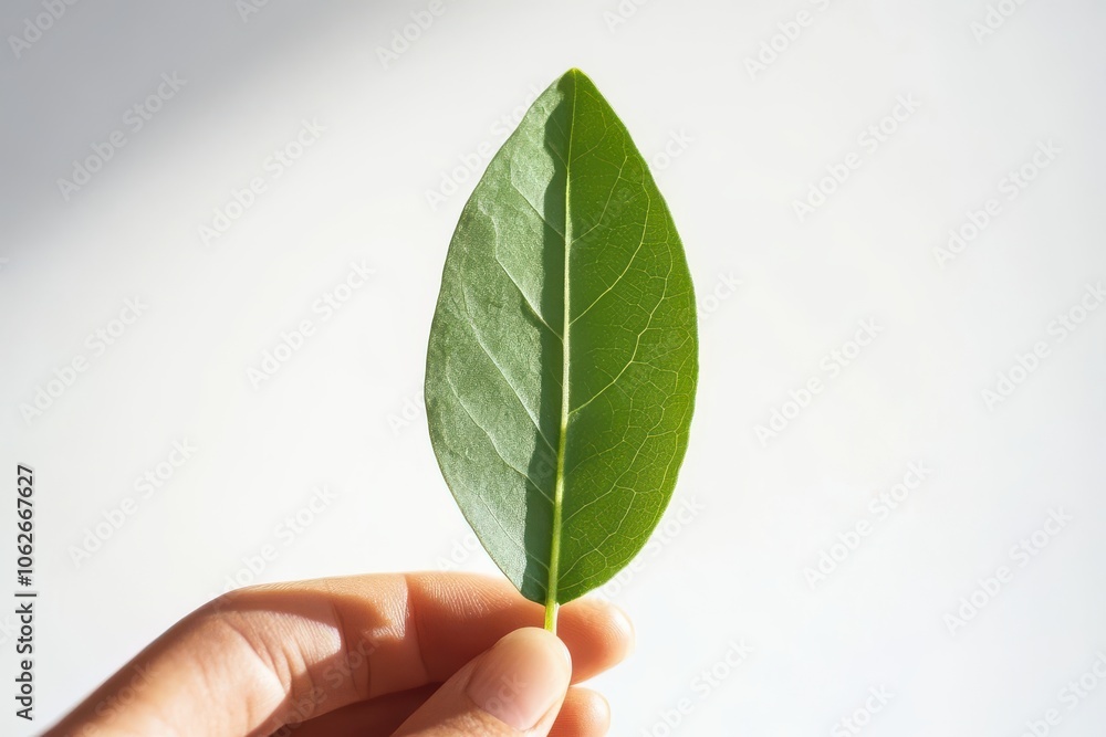 Close-Up of Green Leaf in Sunlight Close-Up of Green Leaf in Sunlight