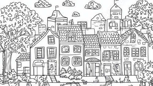 Wallpaper Mural Use bold, clear outlines to make coloring easy, with distinct objects and a mix of large and small sections to suit different ages and skill levels. Torontodigital.ca