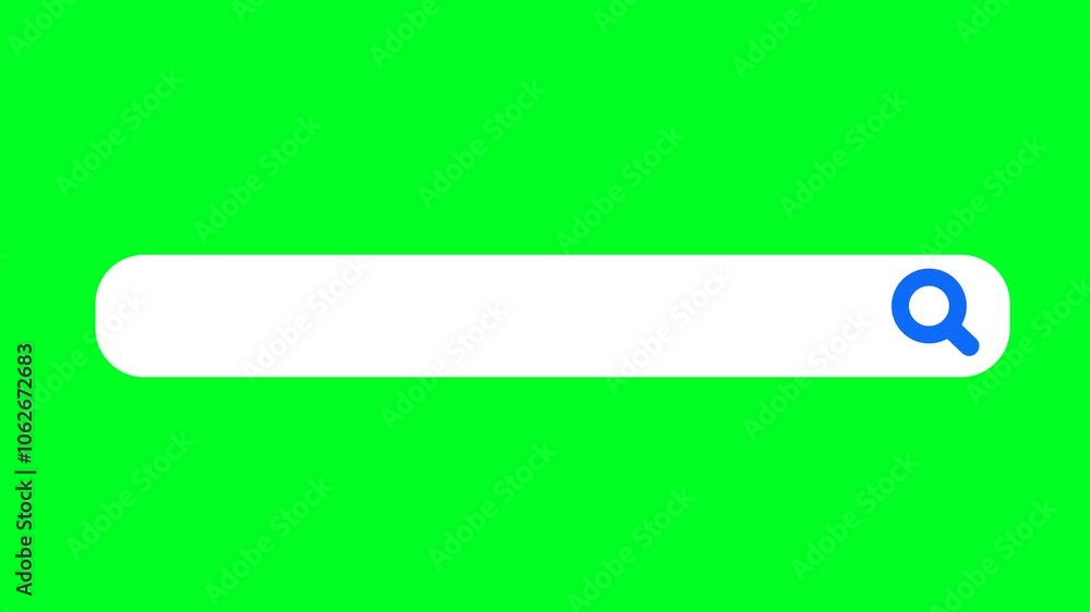 Green screen search bar animation Green screen search bar animation