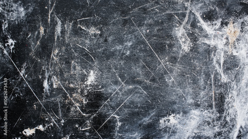 Obraz premium Abstract grunge background with scratches and dust on a black and white.