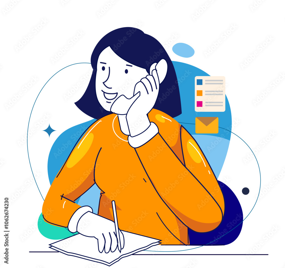 Digital marketing concept illustrations. Modern flat design illustration of Data Analysis