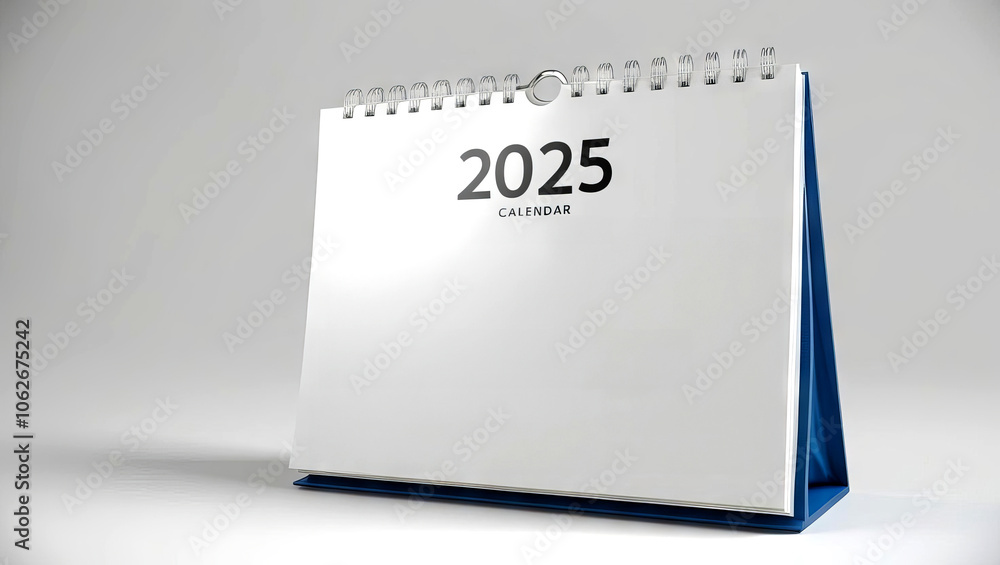 A simple desk calendar displaying the year A simple desk calendar displaying the year
