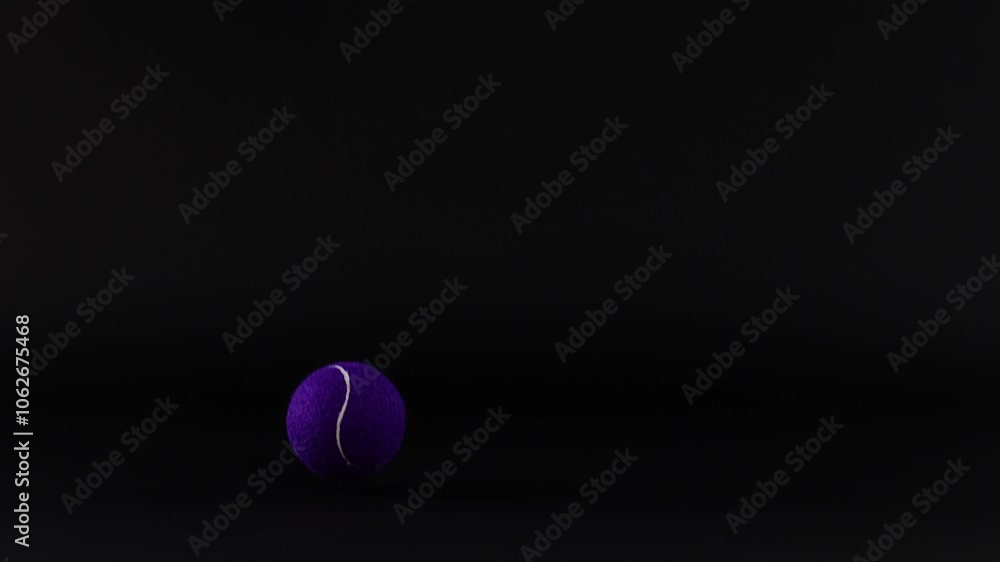 Purple Tennis Ball in Motion Purple Tennis Ball in Motion