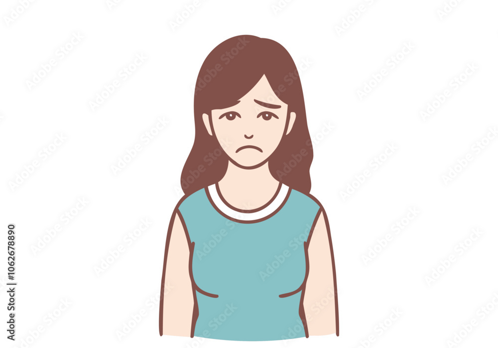 A woman is depressed and hopeless and wants to cry. Hand drawn style vector design illustrations.
A woman is depressed and hopeless and wants to cry. Hand drawn style vector design illustrations.