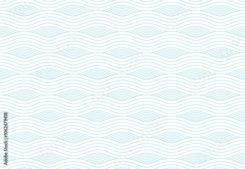 Seamless background pattern with waves