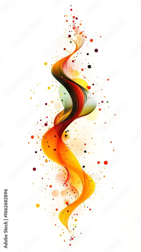 Vibrant abstract swirl of colors in hues of orange, yellow, and green. Vibrant abstract swirl of colors in hues of orange, yellow, and green.